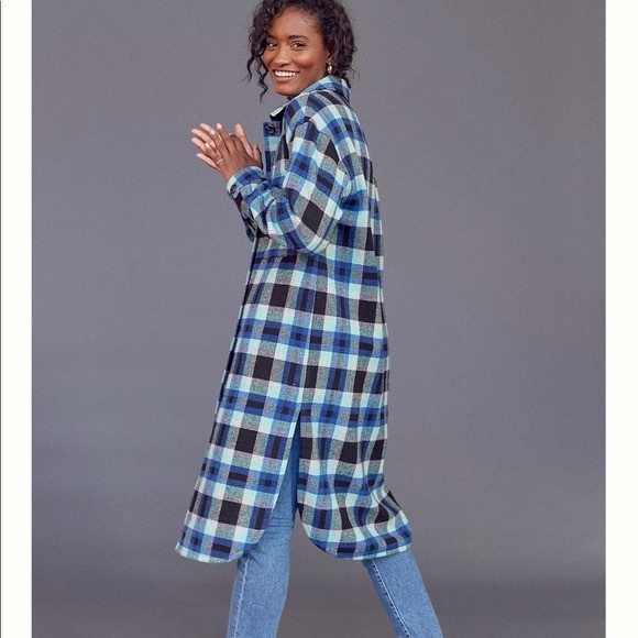 Anthropology Sanctuary NWT Cora Plaid Shirt Jacket. - Picture 2 of 16